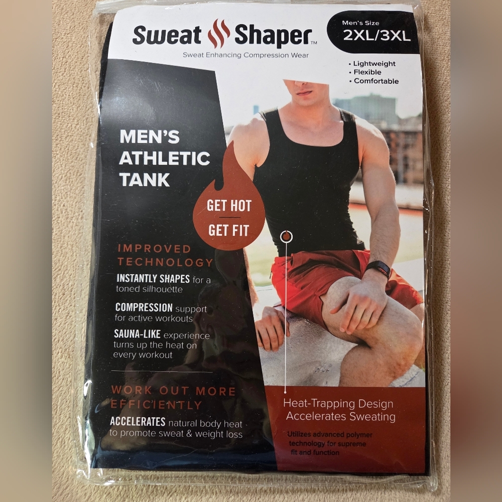 Sweat Shaper Men's Athletic Tank Size 2XL/3XL NEW  Sauna Shirt 2 available